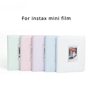 288 laiko Tarpsnių PU Odos Padengti Nuotraukų Albumą Fujifilm Instax Mini Filmas 3 Colių Photocard Turėtojas Lango Ekrane Rinkti Knyga