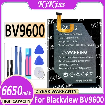 6650mAh KiKiss BV 9600 Bateriją už Blackview BV9600 / BV9600 Pro Baterijų Bateria + Stebėti Kodas