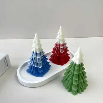 Kalėdų eglutė kvepianti žvakė silikono formos 
