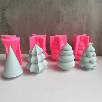 3D Kalėdų Eglutė Silikono Formos 
