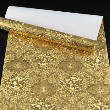 Europos Prabangos 3D Reljefo Gėlių Tapetai Aukso Sidabro Folija Kambarį Ktv Baras Fone Damaske Papel De Parede Sienos Popieriaus
