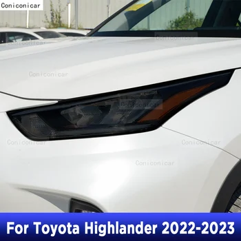 Toyota Highlander 2022 Automobilių Šildomi priekinis žibintas Anti-scratch TPU Apsauginės Plėvelės Remonto Padengti Reikmenų Taisymas Lipdukas