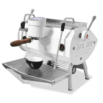 Komercinės viena-galvą pusiau automatinis espresso kavos aparatas Nerūdijančio plieno stalinis kavos aparatas 3500W espresso kavos aparatas