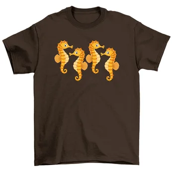 Seahorse T-Shirt Mielas Akvariumas Žuvis Po Vandeniu Tee Vyrams, Moterims