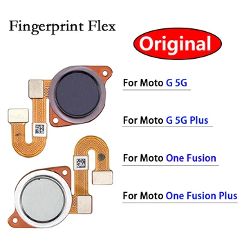 Originalus pirštų Atspaudų Jutiklis Flex Kabelis Valdybos Pakeitimo Namų Klavišą Mygtuką Touch ID Flex Kabelis, Pultas, Skirtas Moto G 5G Vienas Sintezės Plius