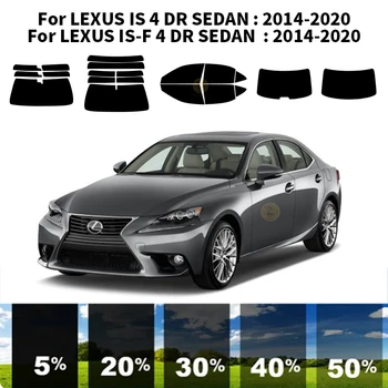 Pjaustytuose nanoceramics automobilių UV Lango Atspalvis, Rinkinys, Automobilių Langų Plėvelės LEXUS IS 4 DR SEDANAS 2014-2020 m.