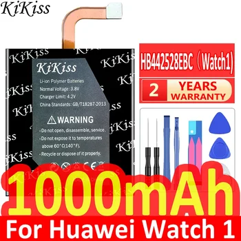 KiKiss Bateriją HB442528EBC Už HUAWEI Žiūrėti 1 Watch1 daugkartinio Įkrovimo Baterija 1000mAh