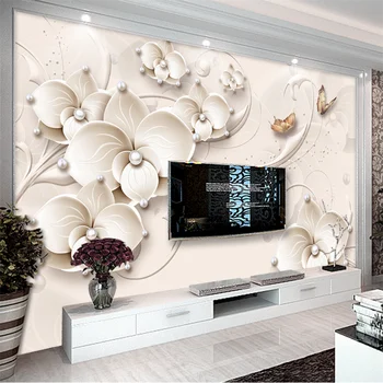 Custom 3d freskos обои modernus minimalistinio papel de parede papuošalai gėlių фотообои TV fono sienos kambarį miegamojo tapetai