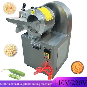 Automatinis Daržovių Pjaustymo Mašina Komercinių Elektros Bulvių Morkų Agurkų Pjaustymo, Smulkinimo