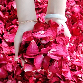 Natūralus Raudonųjų Rožių Žiedlapių, Rožių Džiovintos Gėlės Kvapnios Vonios Balinimo Vonia, Grožio Valentino Dieną Dekoro Namų Kvepalų Kambarys