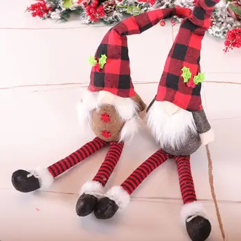Rankų Darbo Barzda Gnome Švedijos Tomte Kalėdų Elf Pliušinis Lėlės Žaislas Papuošalų Parduotuvė Langų Apdailos Buveinės Šalies Stalo Dekoro Dovana