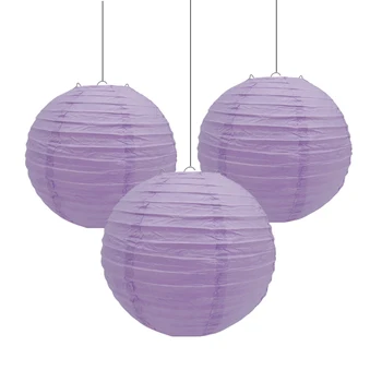 10vnt per daug šviesiai violetinė lankstymo Popierius Žibintai vestuves dekoratyvinis lampion