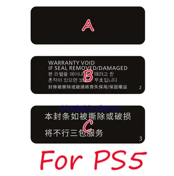 10vnt Pakeitimo Pakuotės Lipduko Sandarinimo Etiketės, Lipdukai 5 Playstation Konsolės Korpusas su Lukštais Įklija, PS5