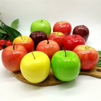 Aukštos Modeliavimas Vaisių Apple Plastiko Netikrą Raudona Obuoliai Foto Rekvizitai Vaisių Namų Dirbtinių Veislės Žaliųjų Obuolių Vaisių Parduotuvė Modelis Gruodis