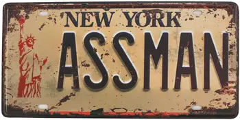 Niujorko Amerikos Laisvės Statula Derliaus Metalo Skardos Pasirašyti Retro Auto Licencijos Plokštės, Automobilių Transporto priemonės Licenciją Plokštelės Suvenyrų