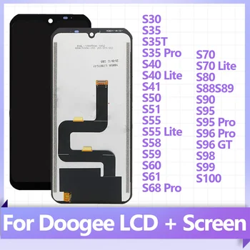 Už DOOGEE S30 S40PRO S55 S55 LCD Ekranas+Touch Ekranas skaitmeninis keitiklis Asamblėjos LCD+Touch S80 S88 S86 S95 S98 S99 S100 Pakeitimo