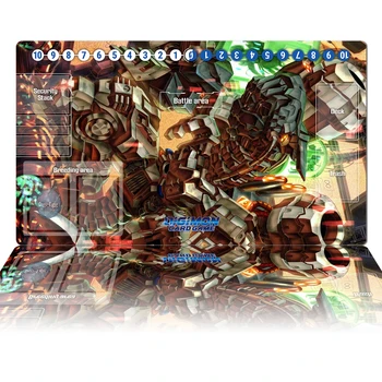Anime Digimon Playmat Machinedramon TCG CCG Kortų Žaidimas, stalo Žaidimas, Mat Custom Pelės Mygtukai Stalo Žaidimų Kilimėlis Priedai Zonomis, Maišas