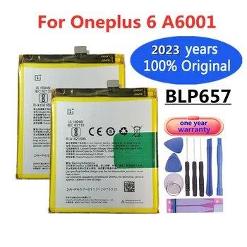 2023 Nauji 100% Originalus BLP657 3300mAh Baterija OnePlus 6 A6001 Vienas Plius 6 A6001 Mobiliojo Telefono Pakeitimo Baterijas + Įrankiai