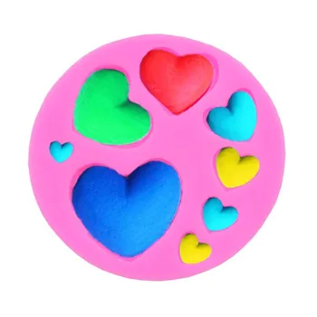 3D Silikoninis Meilės Širdies Formos Kepimo Formą, Minkštas Pyragas Įrankis, Šokoladas, Saldainiai, Sausainiai, Pyragai, bandelės, Muilo Formos, Lašas Laivybos