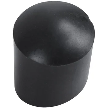 Guminiai dangteliai 40 dalių juodos spalvos guminis vamzdelis, baigiasi 10mm apvali