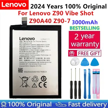 100% Originalas Nauja Baterija Lenovo Z90 BL246 Lenovo Vibe Kulka Baterija Z90A40 Z90-7 3000mAh Įkrovimo Telefoną, Baterijos