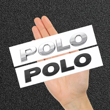 1pcs 3D ABS aukštos kokybės logotipu POLO automobilių Laišką Emblema Galiniai kamieno ženklelio Lipdukai lipdukas Lipdukas stilius auto Priedai