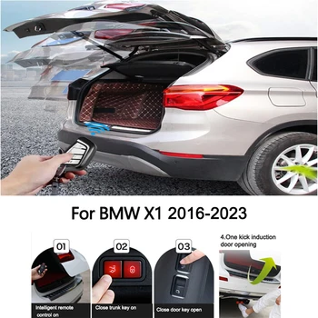 BMW X1 2016-2023 Auto Power krovimo platforma Uodega Vartų Duris, Palaiko Sukrėtimų Dėl Bagažinės Įkrovos Statramsčiai Automobilių Reikmenys