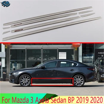 Už Mazda 3 Axela Sedanas BP 2019 2020 Automobilių Reikmenys, Nerūdijančio Plieno, Automobilių Reikmenys Šoninės Durys Kūno Liejimo Liejimo Apdaila