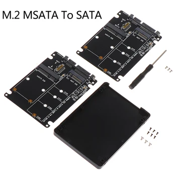 NGFF Į SATA 3 Išorinis HDD Talpyklos MSATA SSD Adapteris M. 2 SATA Protokolo Adapteris Valdyba