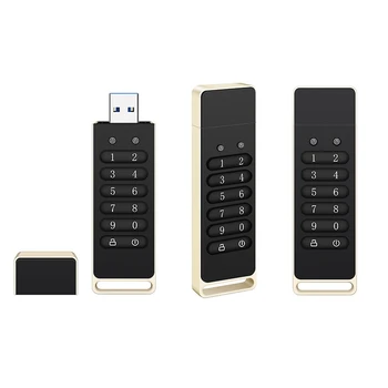 HOT-Secure USB Ratai, Saugiame USB Flash Drive Aparatūros Slaptažodį, Atminties kortelė Su Klaviatūra USB 3.0 Disko Flash Juoda