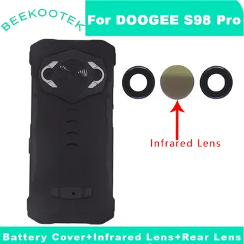 DOOGEE S98 Pro Akumuliatoriaus Dangtelį Su pirštų Atspaudų Imtuvas Infraraudonųjų spindulių Lęšis Ir Galinio vaizdo Kamera, Objektyvas Stiklo Dangtis Doogee S98 Pro Telefonas