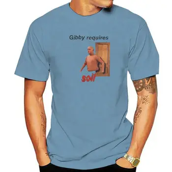 Vyriški Gibby Reikalauja Dirvožemio Marškinėliai Grynos Medvilnės Viršūnes Juokinga Trumpas Rankovės O Kaklo Tee Marškinėliai Unikalus T-Shirt