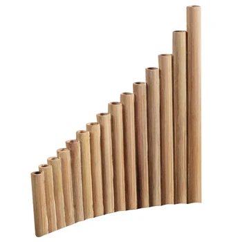 Visos Fleita 15 Vamzdžiai Natūralaus Bambuko Pučiamųjų Instrumentų Panpipe Klavišą G Panpipe Rankų Darbo Woodwind Priemonė Liaudies Instrumentos