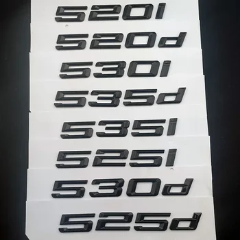 3D ABS Automobilių Kamieno Raštus už BMW d530d 530i 520i 520d 535i 535d 525i 525d Logotipas Ženklelis Emblema ir Užrašu Ženklelis Lipdukas Priedai