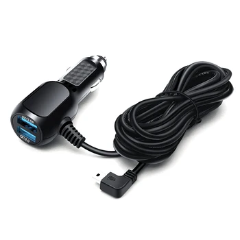 2 in 1 Brūkšnys Cam Automobilinis Įkroviklis Dvigubas USB Automobilių Lengvesni Maitinimo Kabelis